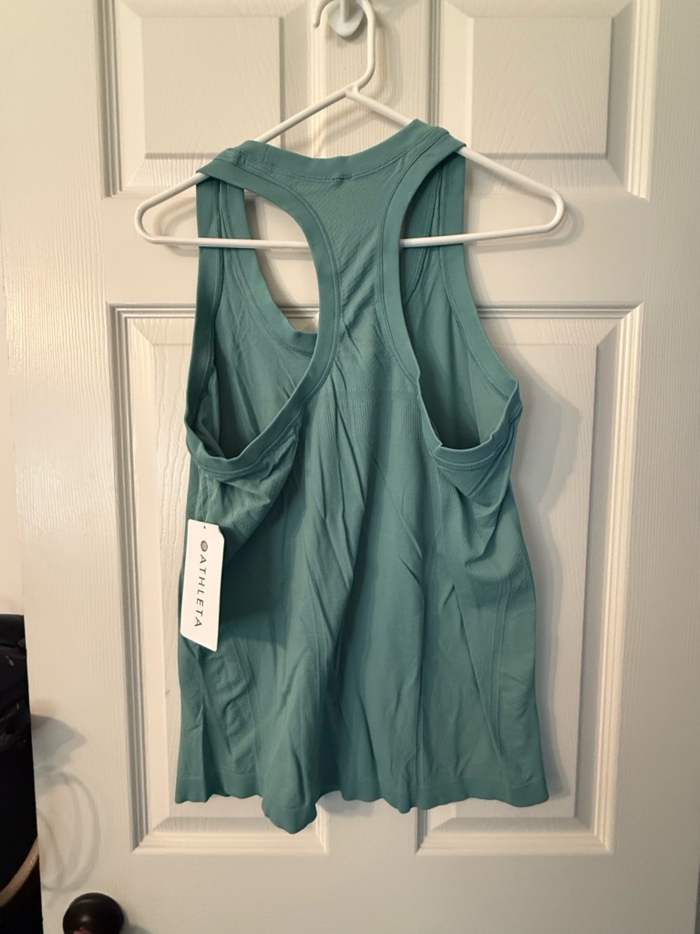 Athleta Women's Teal Momentum Racerback Tank Top - Picture 2 of 4